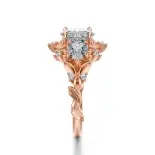 Pierścionek liście różowe złoto SBPZ_029